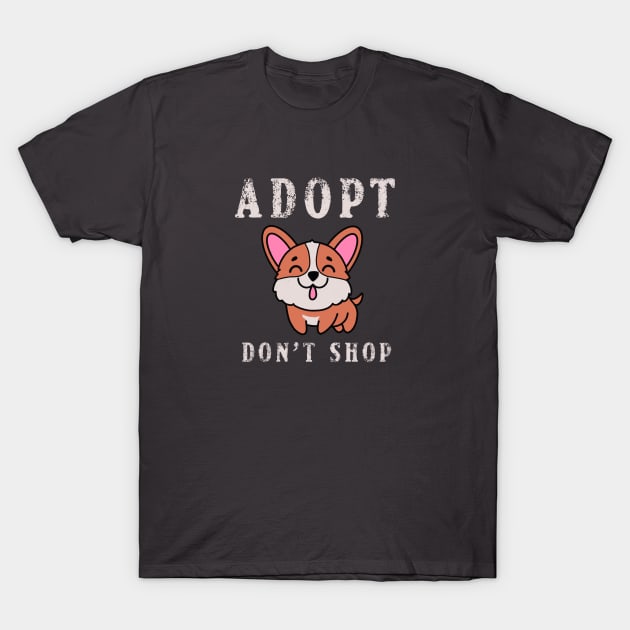 Adopt Don’t Shop T-Shirt by Midnight Pixels